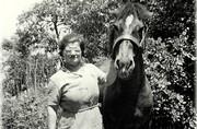 Conduite d'un cheval rétif par le licol (cabéstre) - 1963
