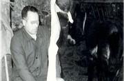 Ecorchage d'un lapin dans la grange de l'âne - 1961